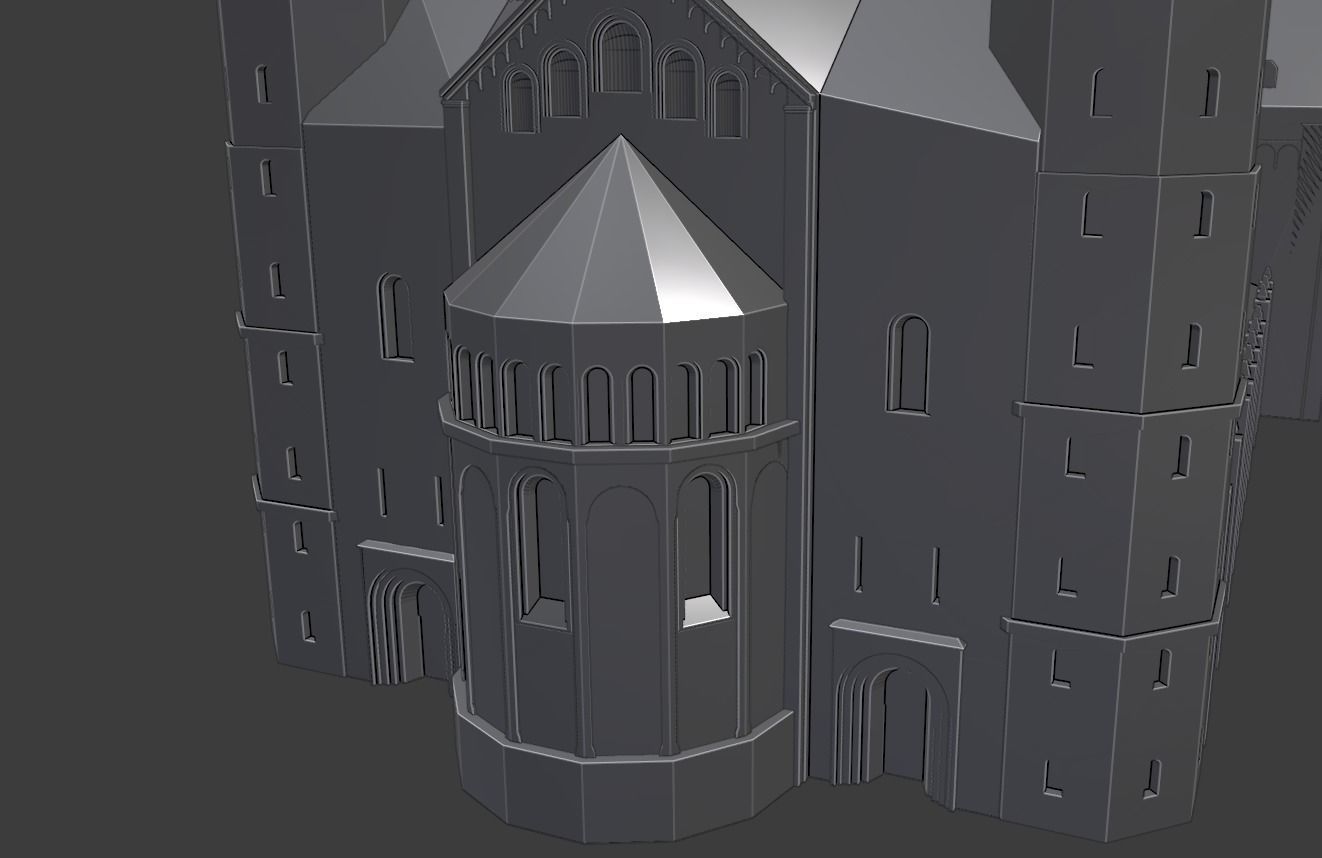 Mainz Cathedral 3D printable model 3D print model_9