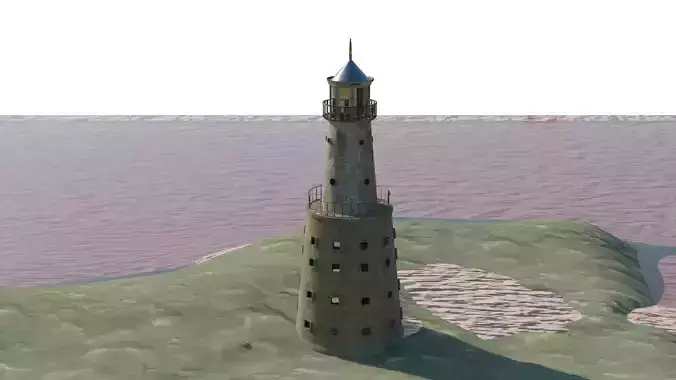 Lighthouse Model Game Ready Free Viktig Games Free low-poly 3D model