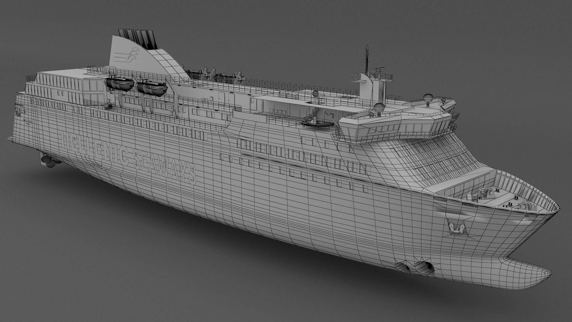 Hellenic Seaways Nissos Chios 3D model_7