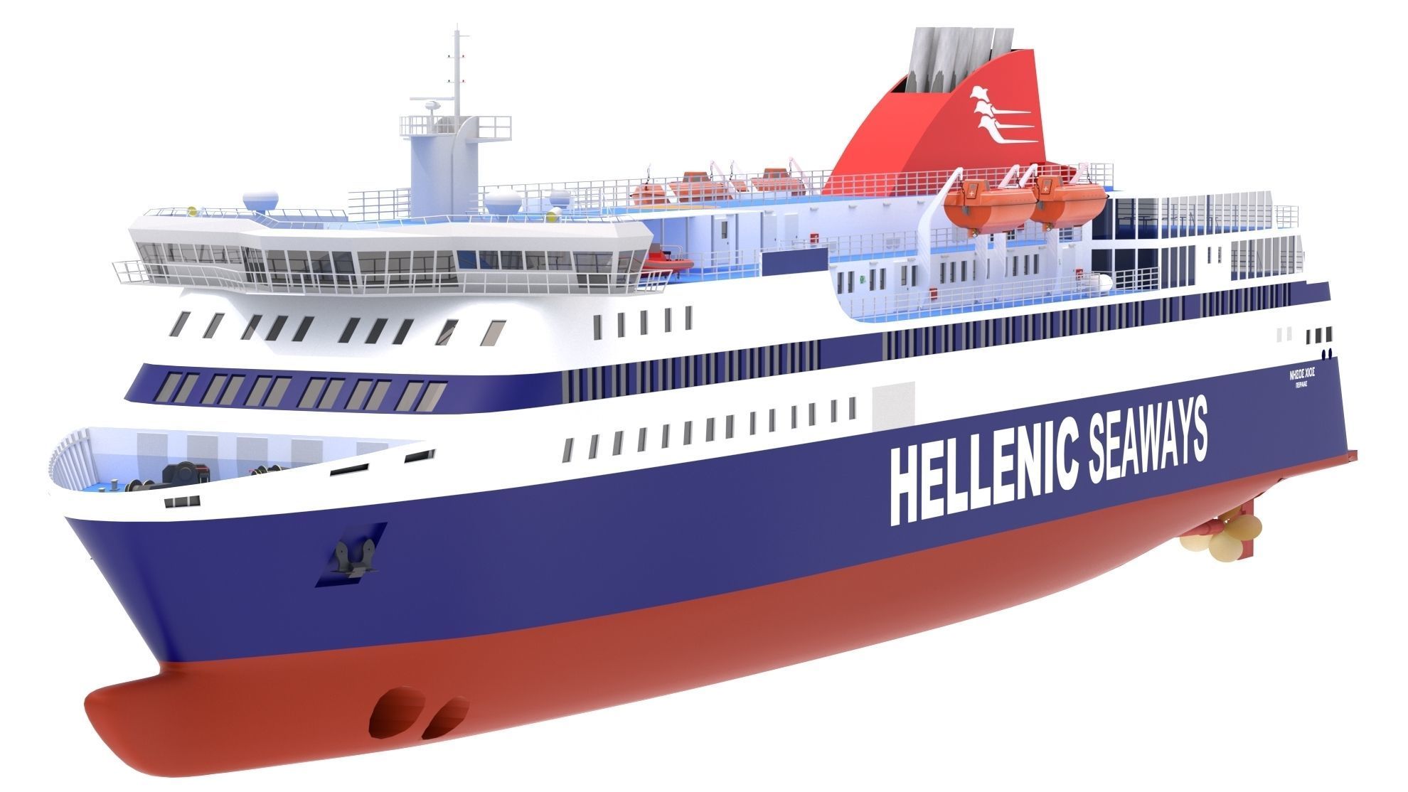 Hellenic Seaways Nissos Chios 3D model_1