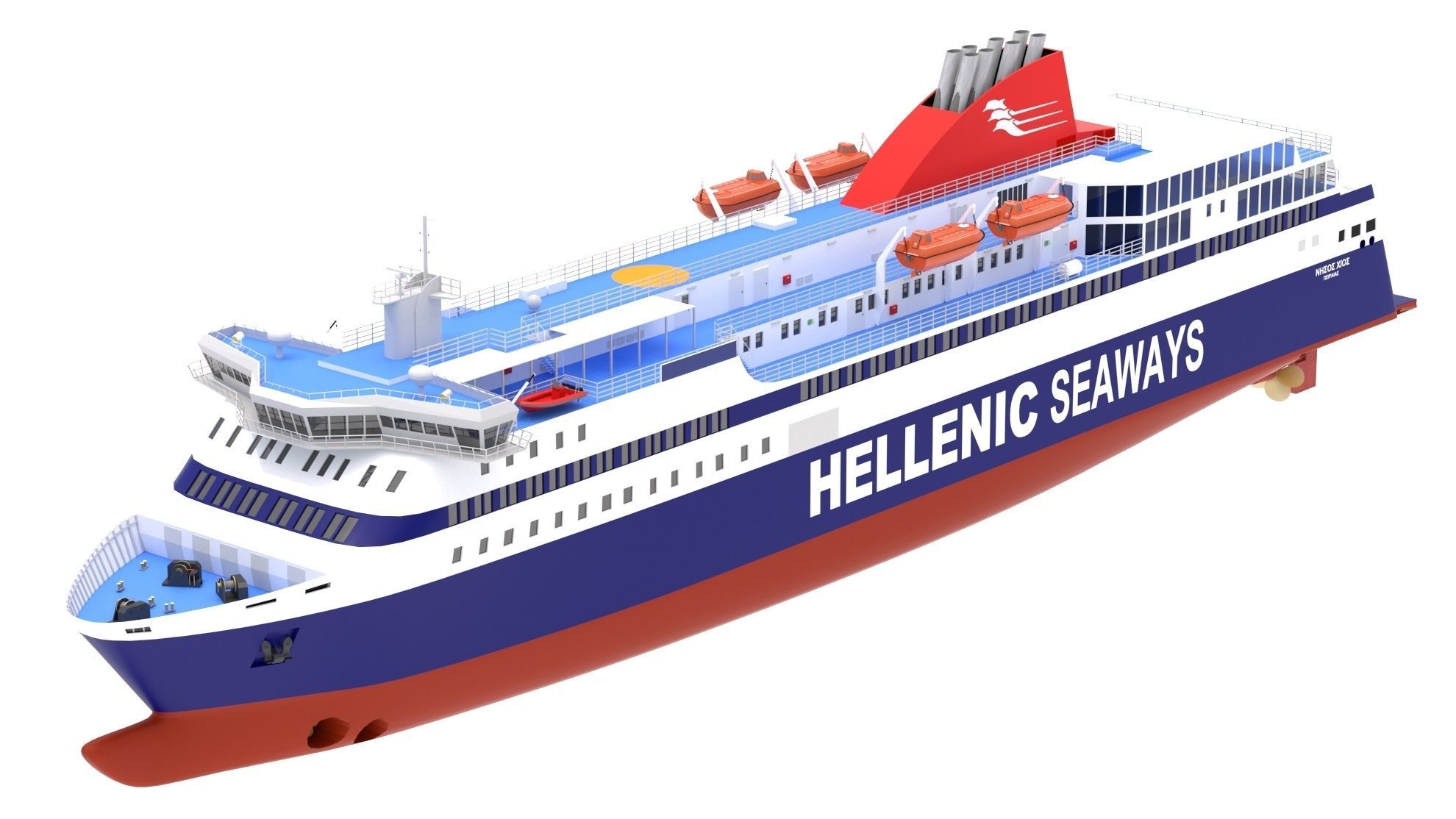 Hellenic Seaways Nissos Chios 3D model_2