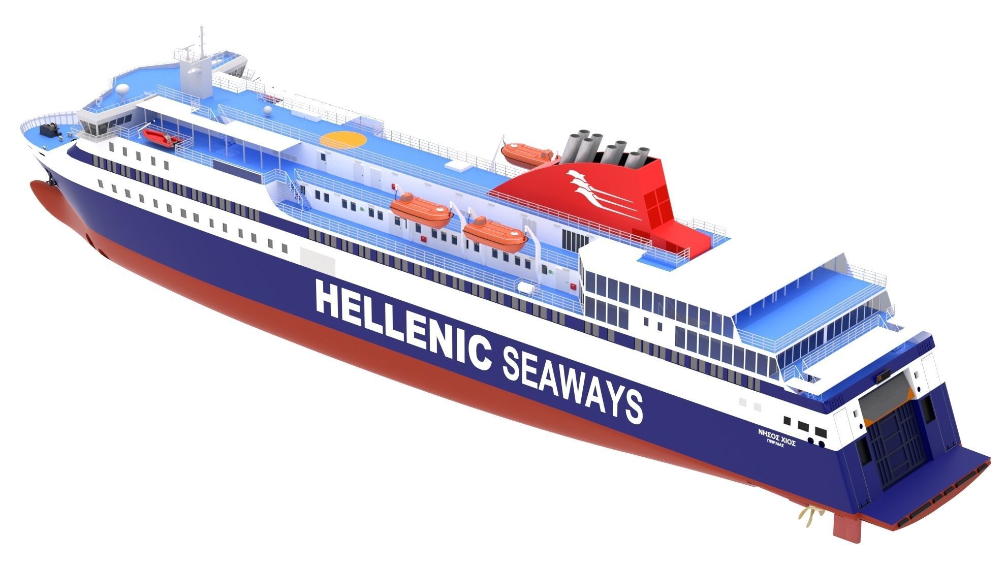 Hellenic Seaways Nissos Chios 3D model_5