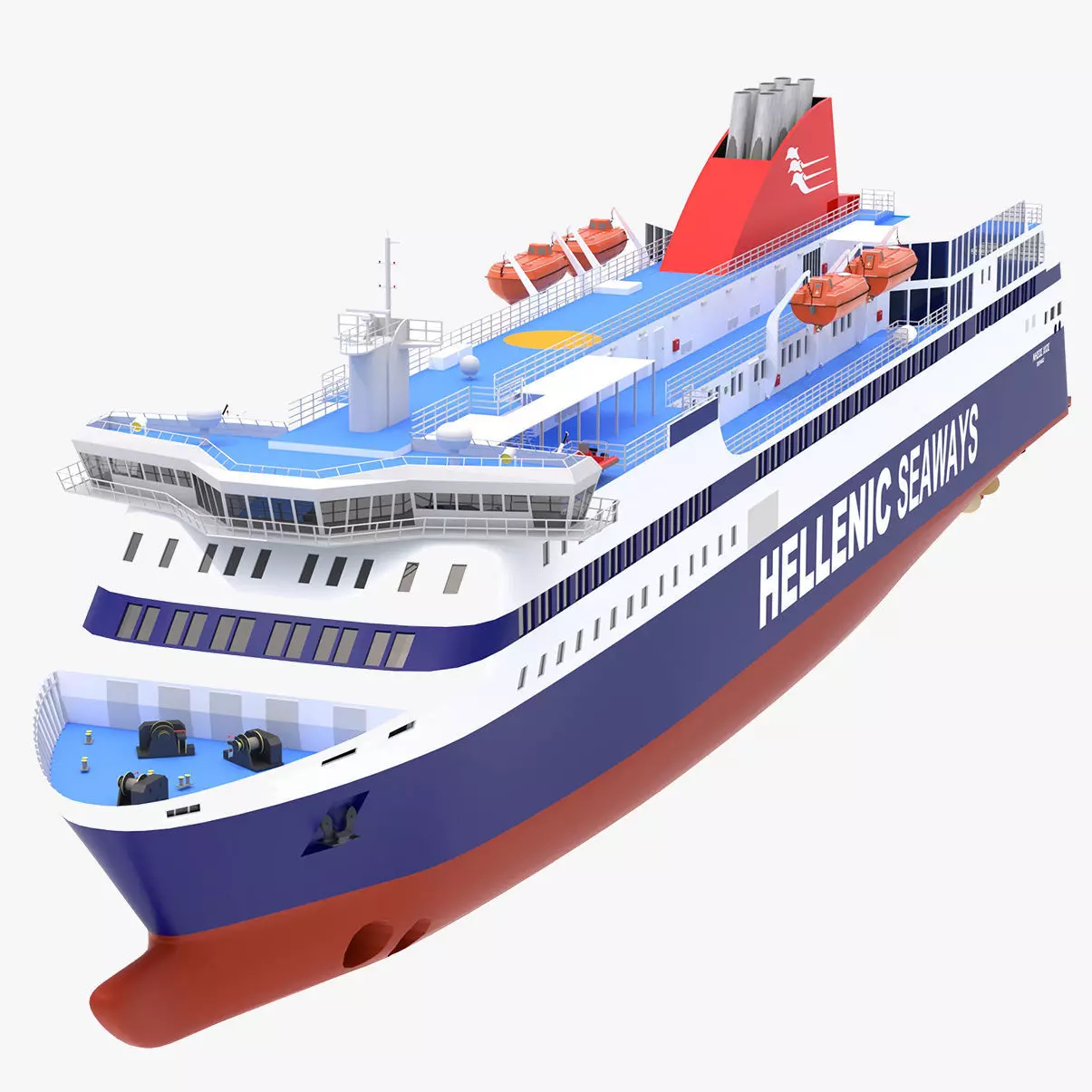 Hellenic Seaways Nissos Chios 3D model_0