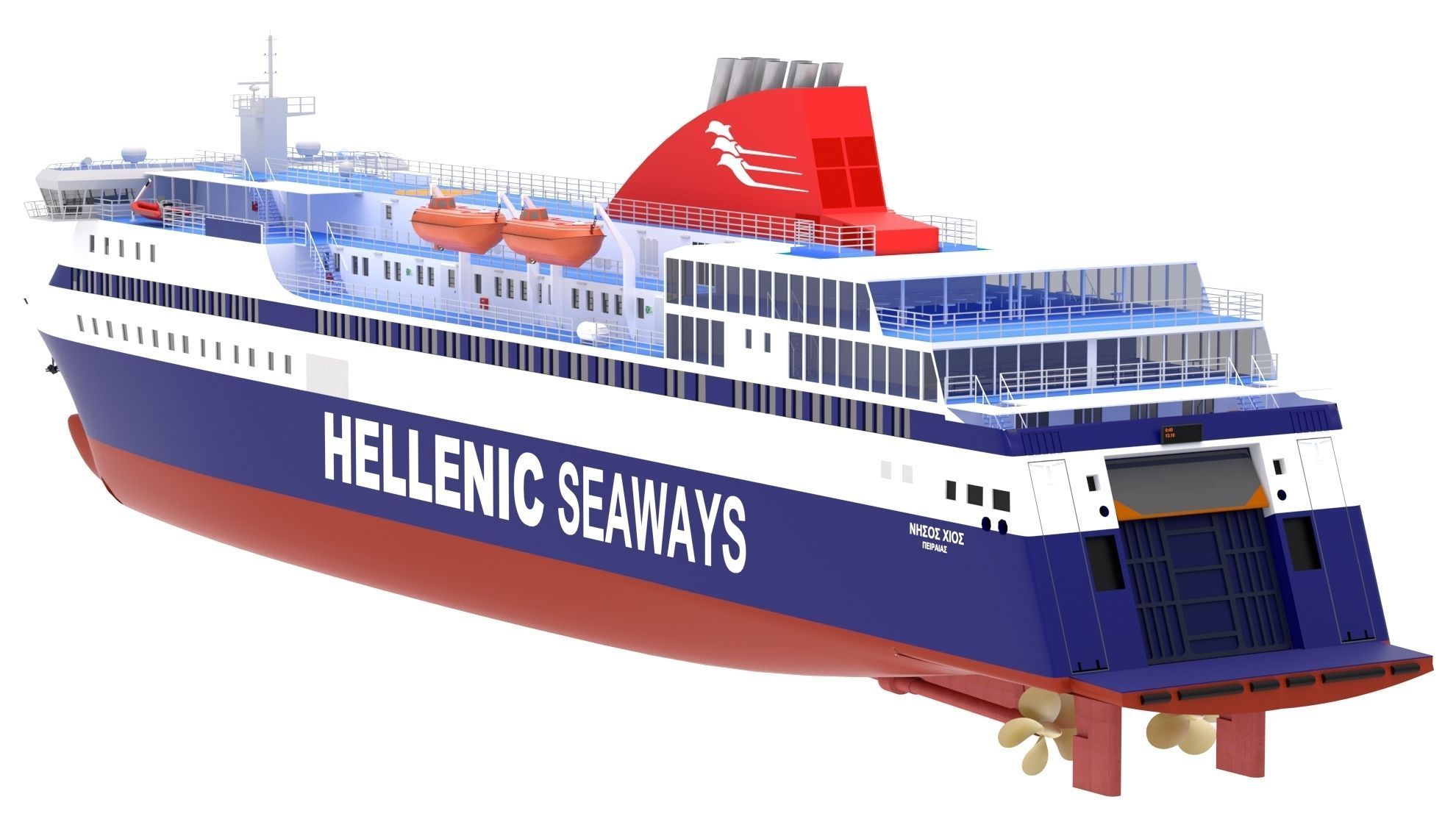 Hellenic Seaways Nissos Chios 3D model_3