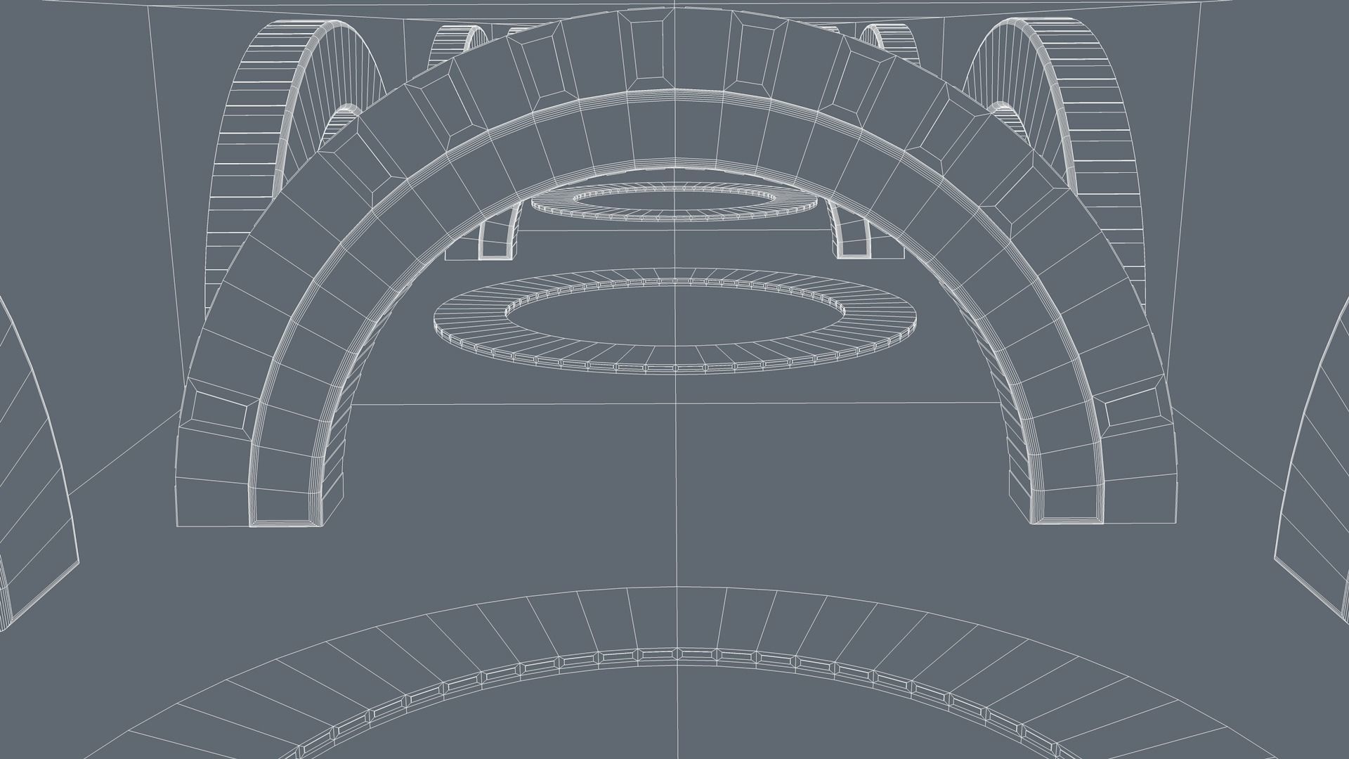 Sci Fi Tunnel 3D model_7