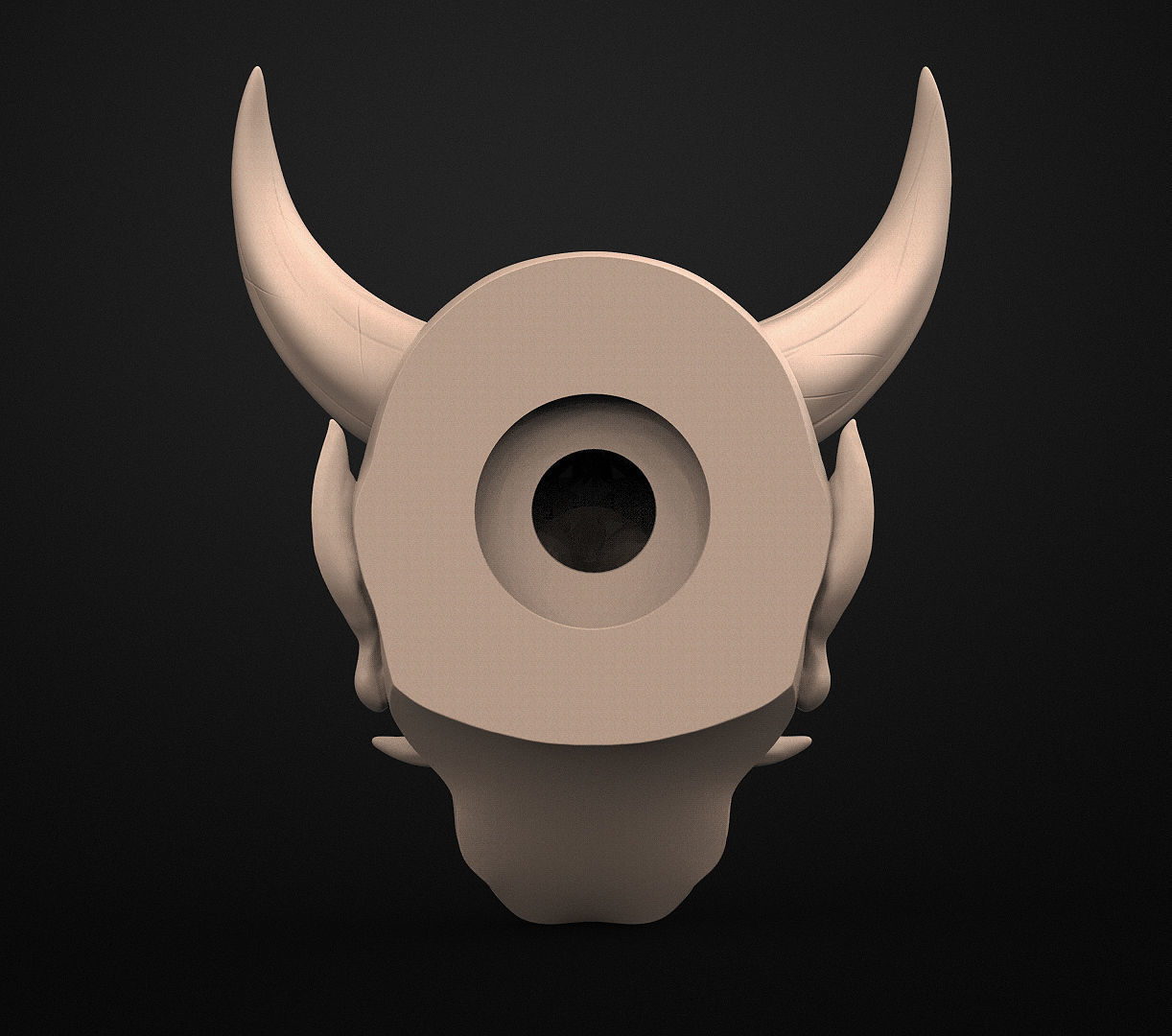 Hannya Mask Magnet Oni Mask Samurai Mask 3D print model_8