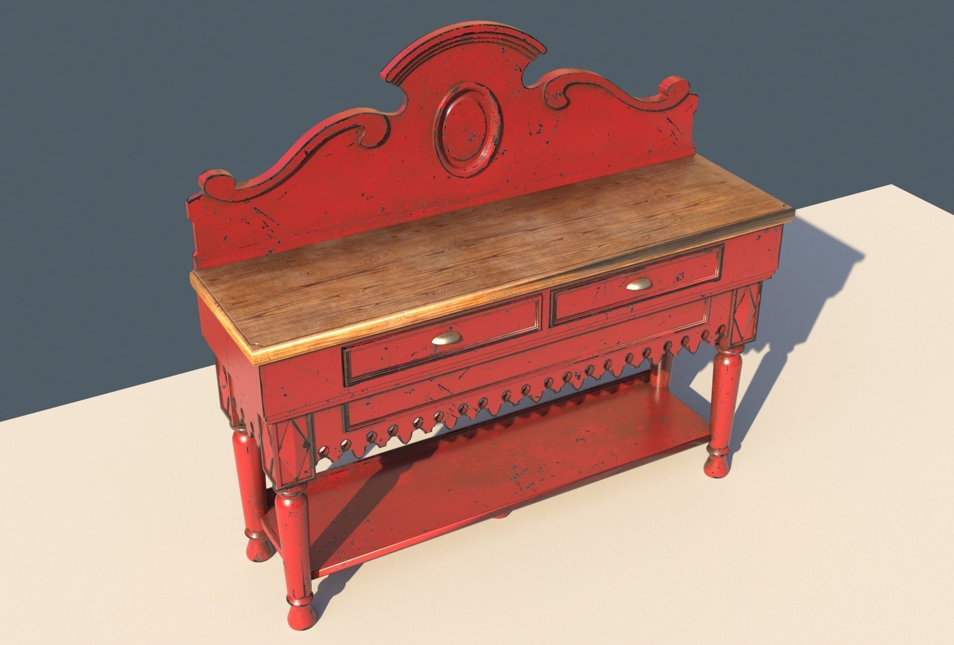 Console table 3D model_6