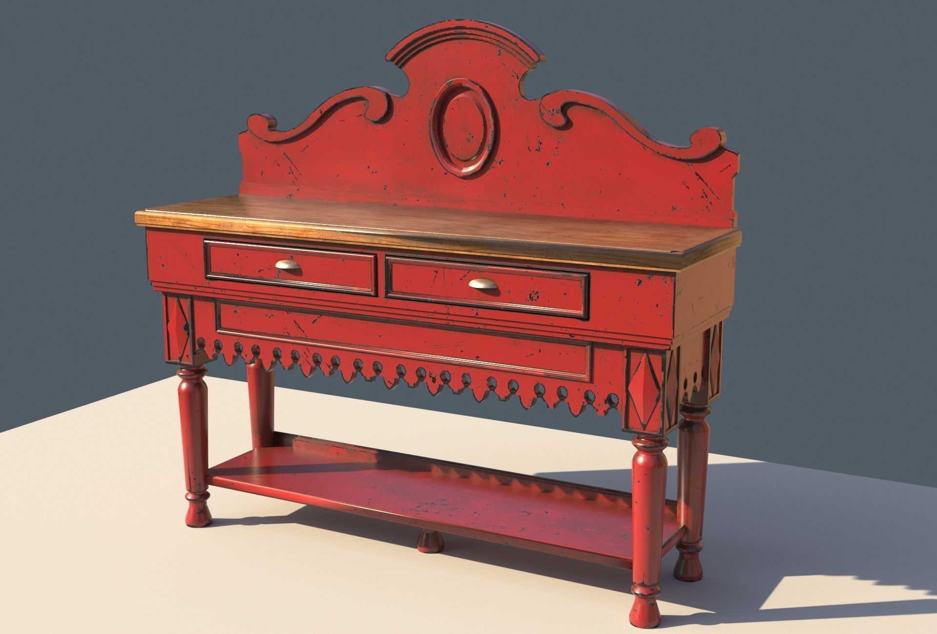 Console table 3D model_10