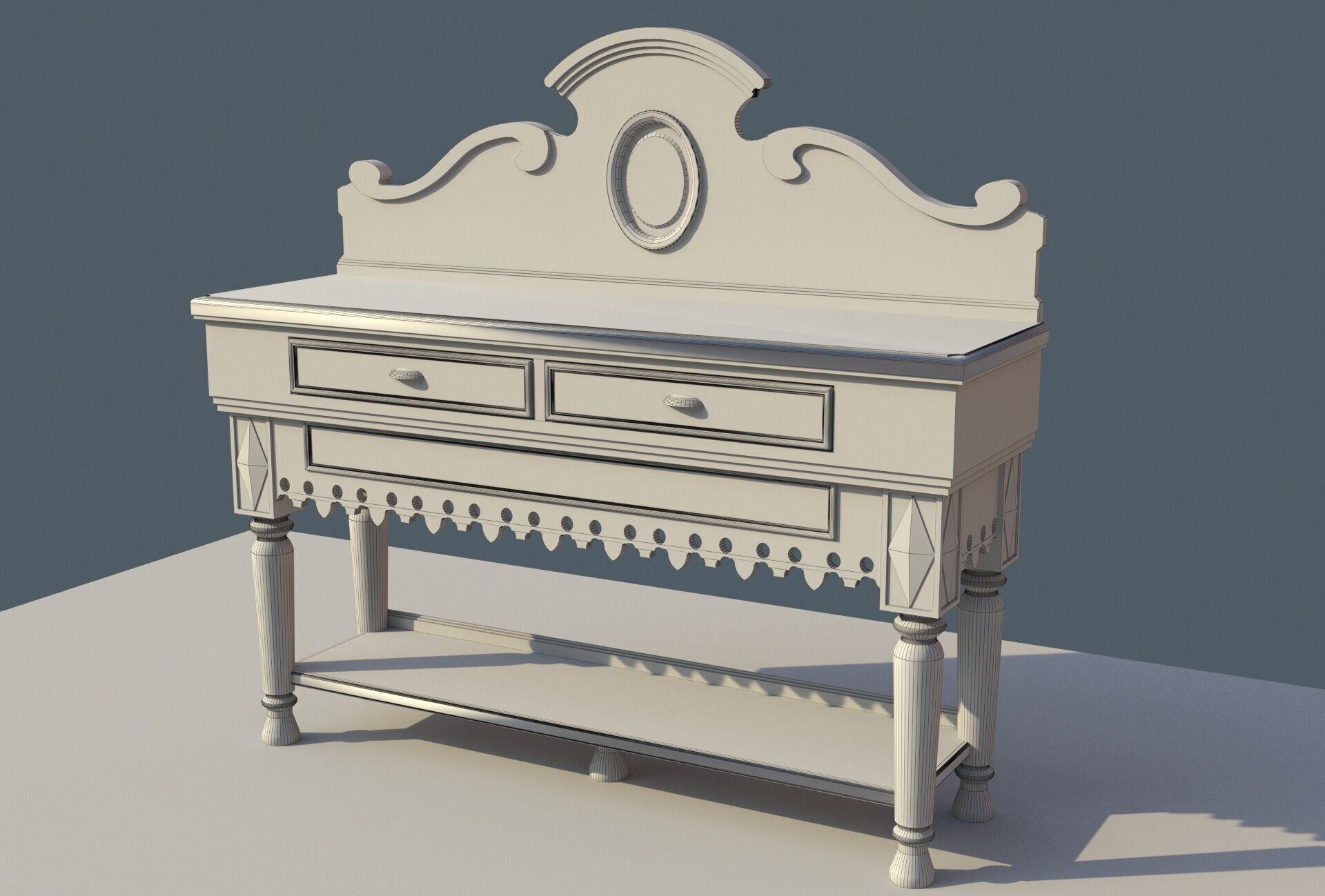 Console table 3D model_13