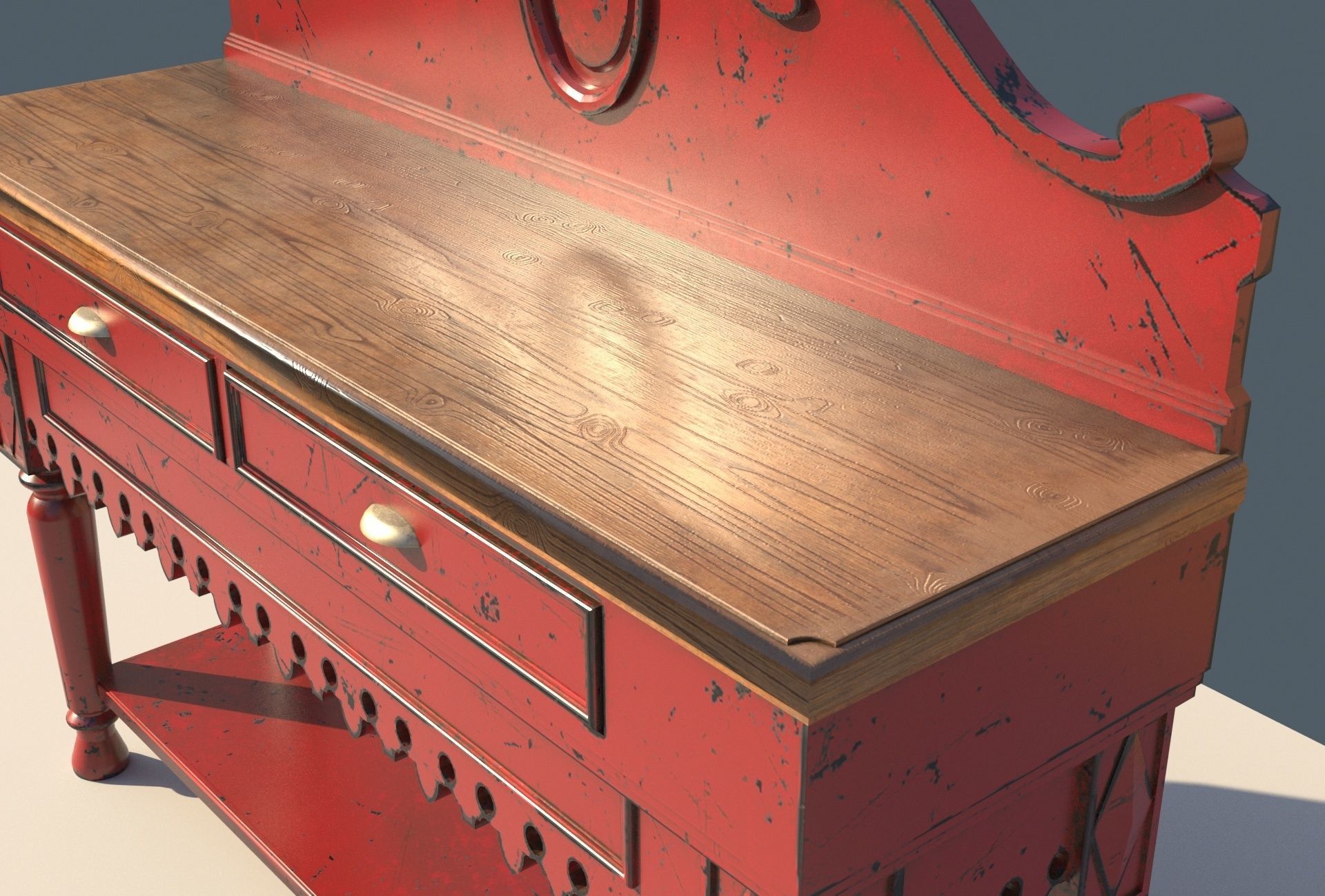 Console table 3D model_7