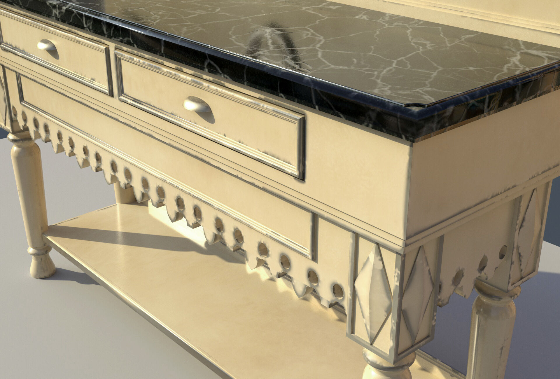Console table 3D model_5