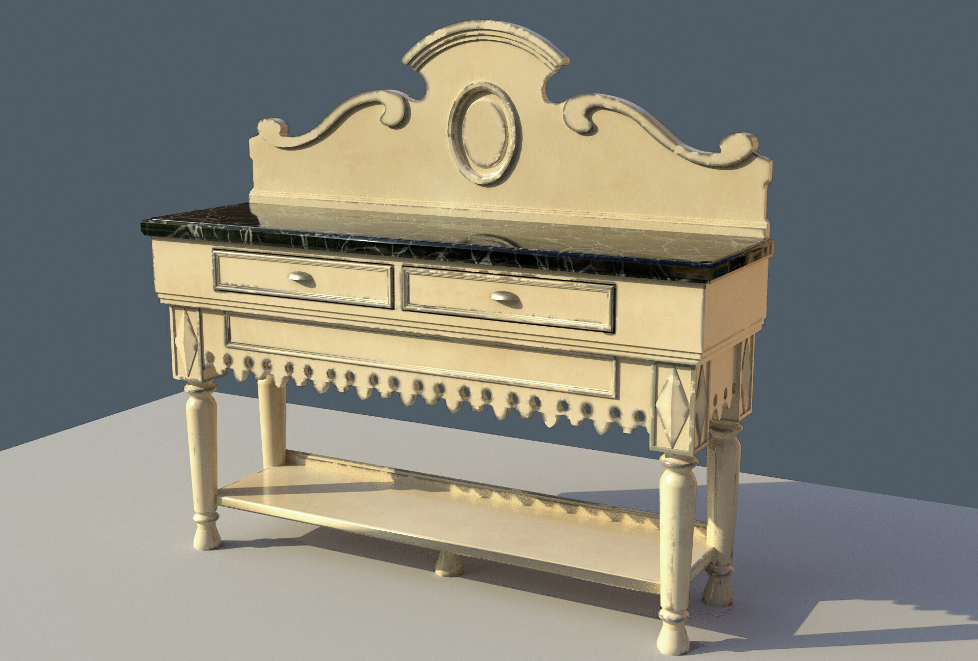 Console table 3D model_1