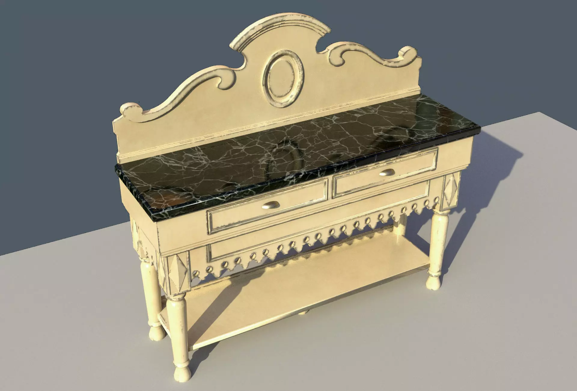 Console table 3D model_0