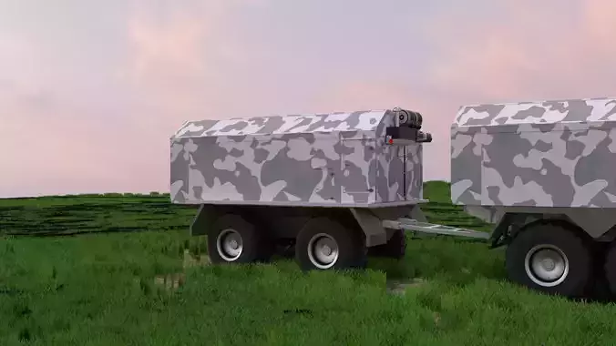 Swamp rover Petrovich 3D model