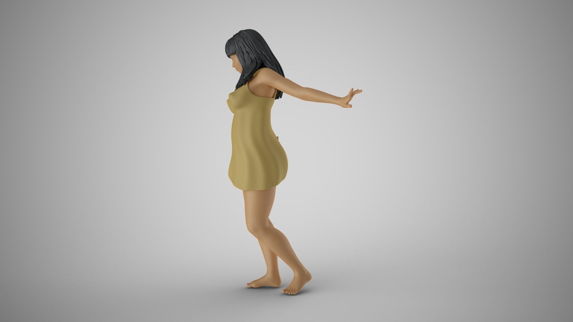 Reluctant Woman 3D print model_9