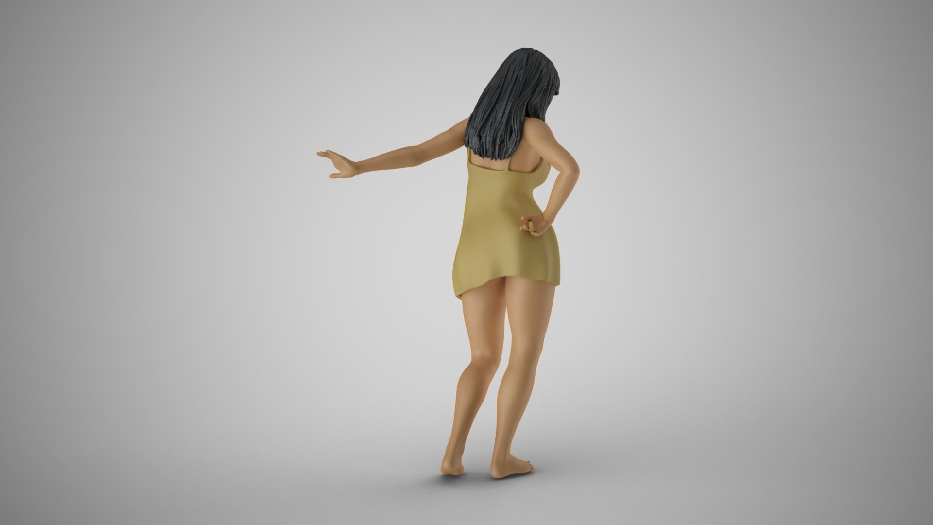 Reluctant Woman 3D print model_6