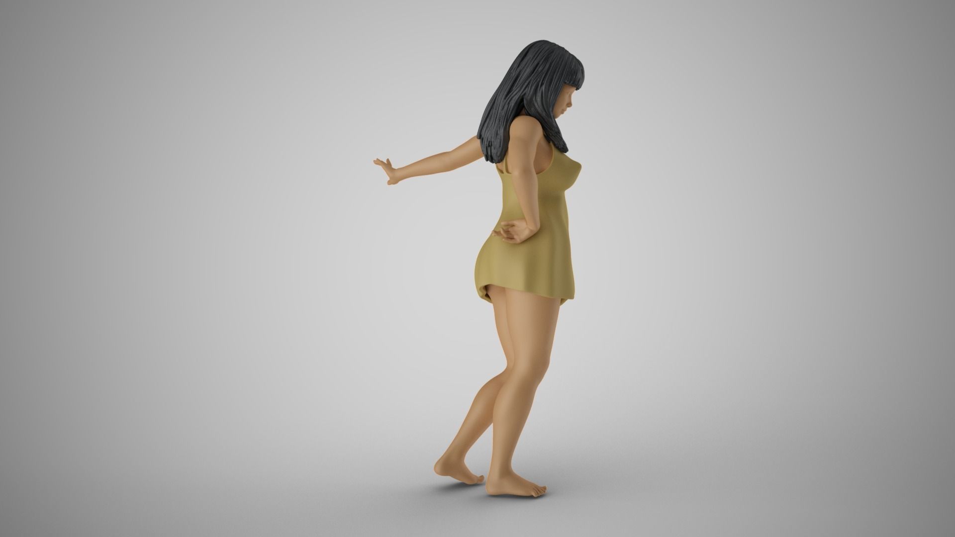Reluctant Woman 3D print model_5