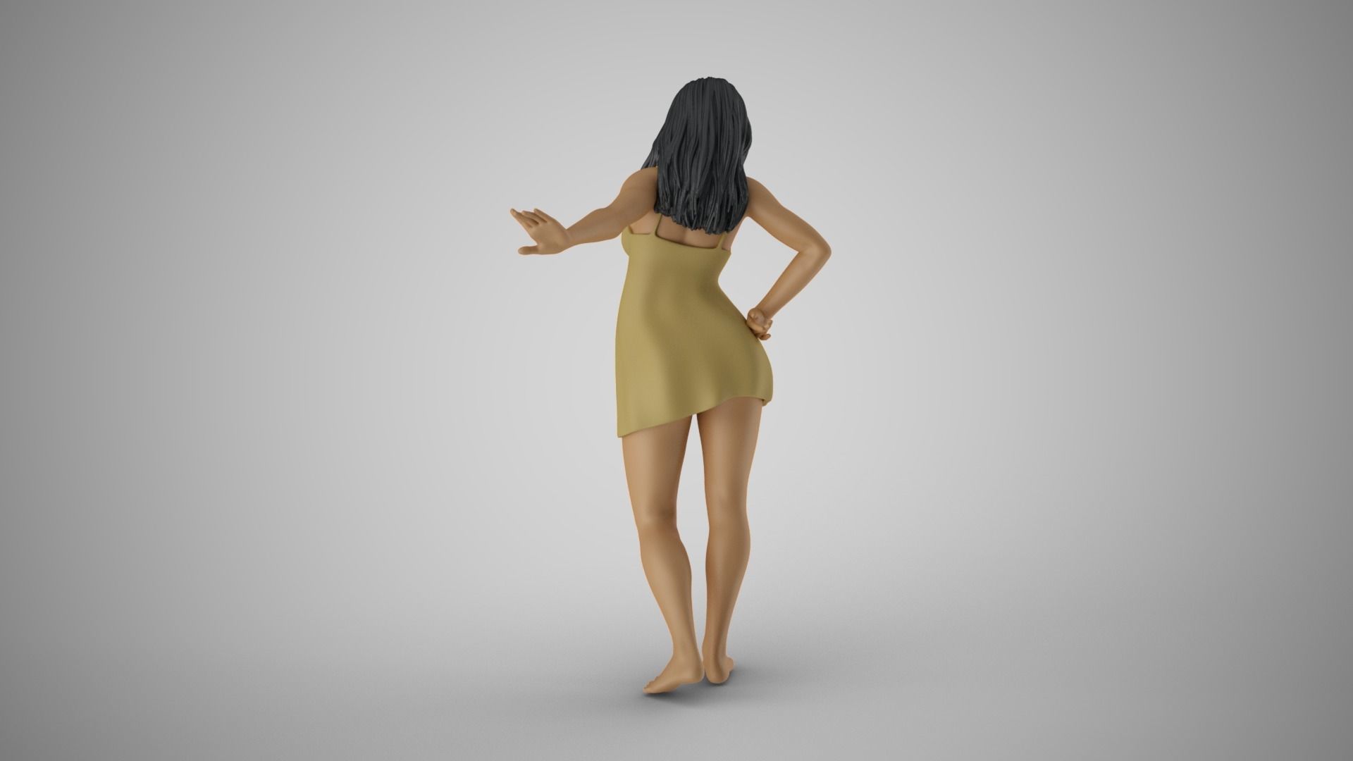 Reluctant Woman 3D print model_7