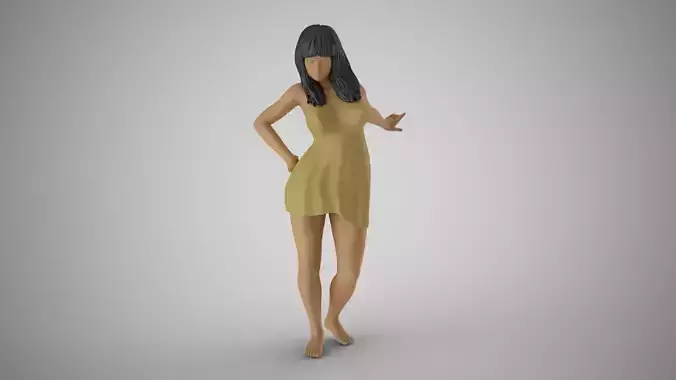 Reluctant Woman 3D print model