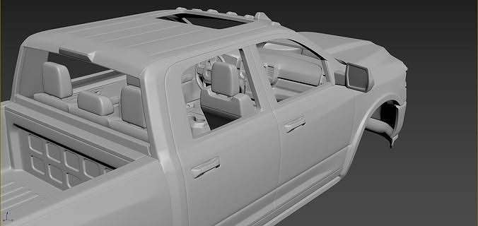 Dodge Ram 2500 2020 Body For Print 3D print model 6