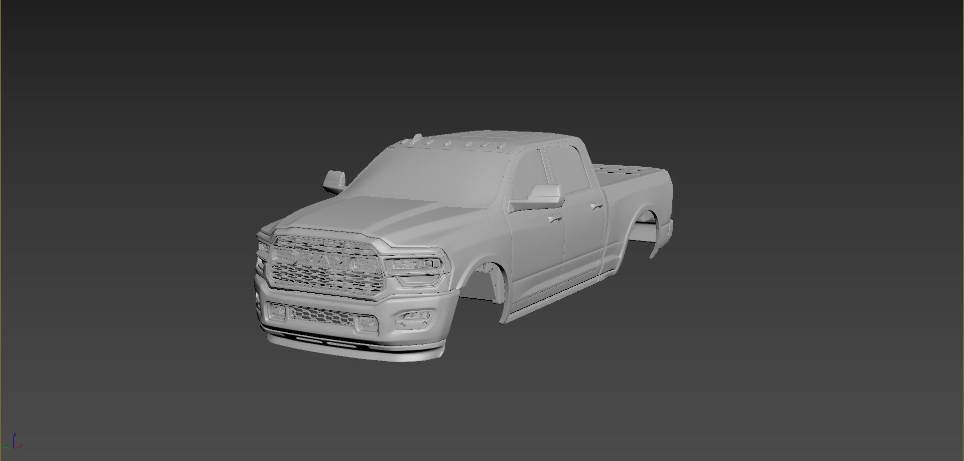 Dodge Ram 2500 2020 Body For Print 3D model 3D printable CGTrader