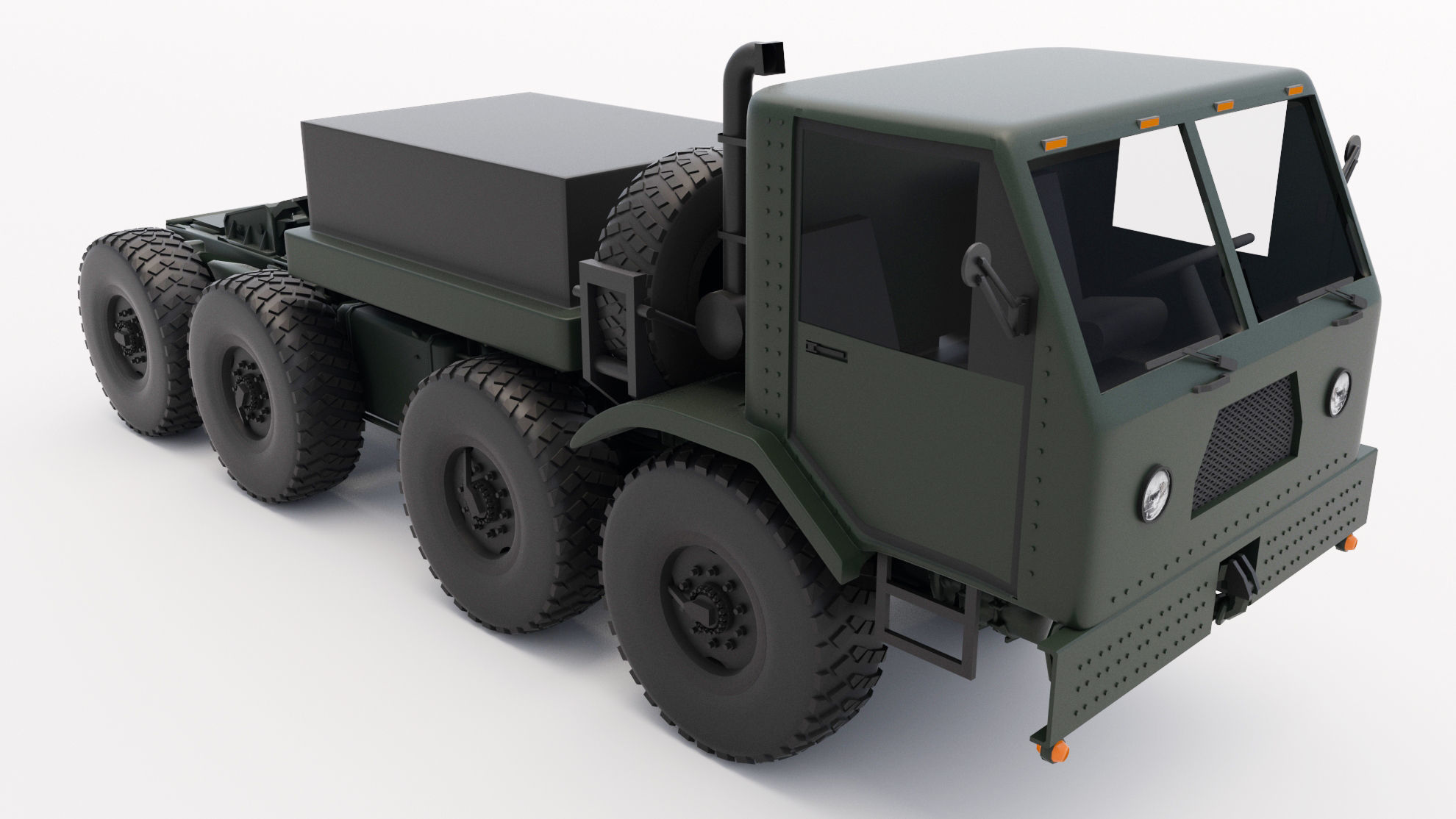Military Truck 3D model_4