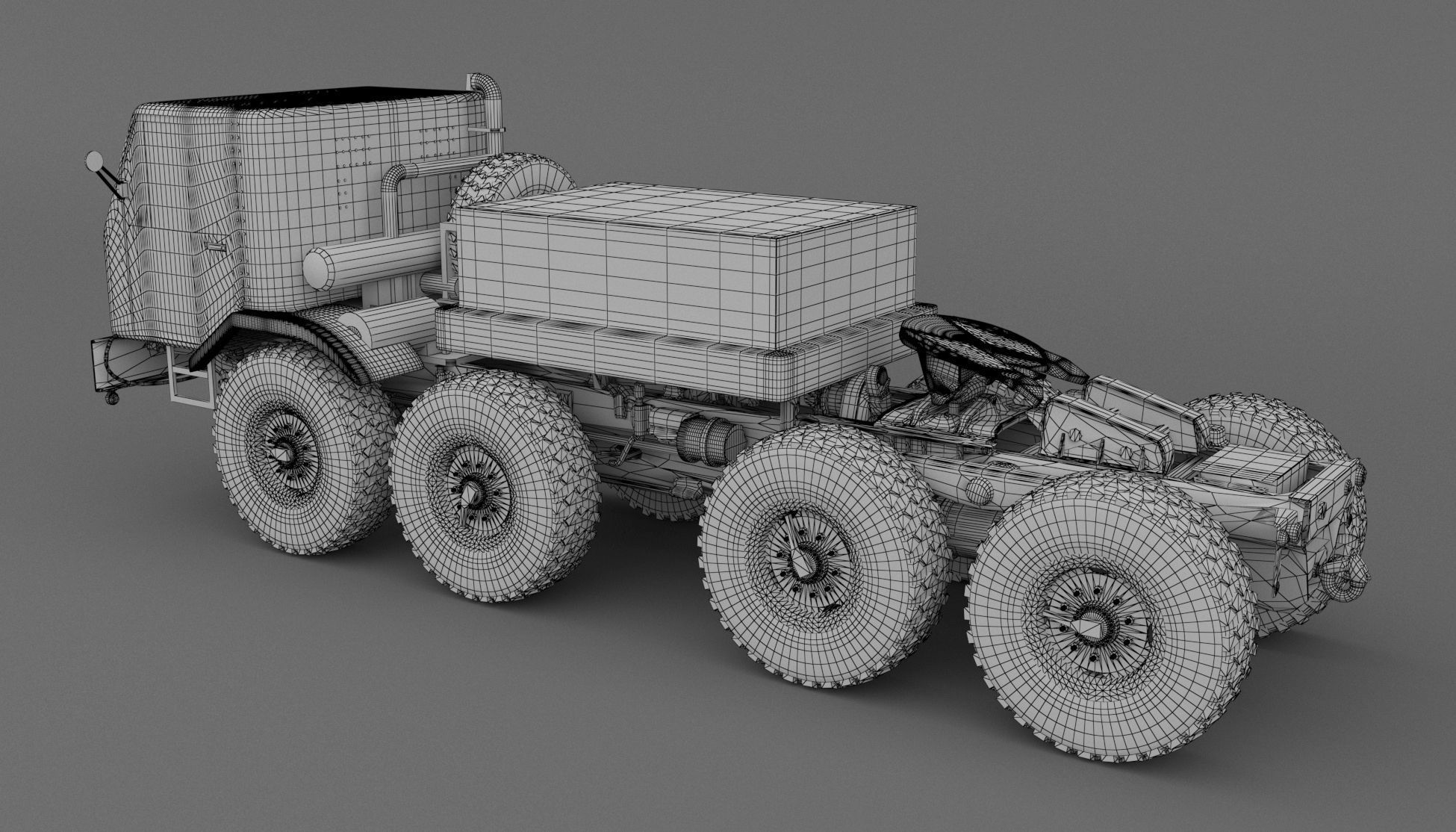 Army Truck 3D model_6
