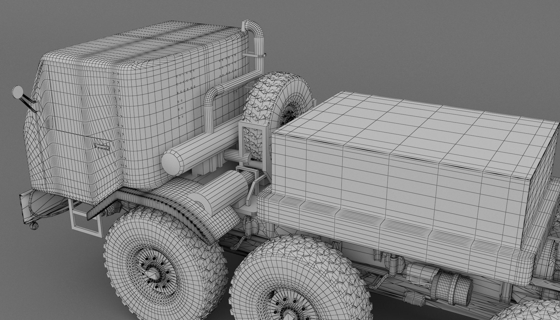 Army Truck 3D model_8