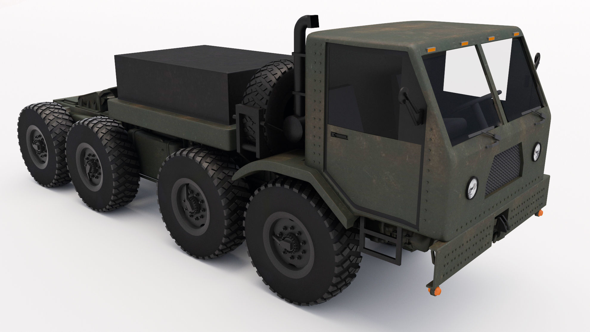 Army Truck 3D model_4