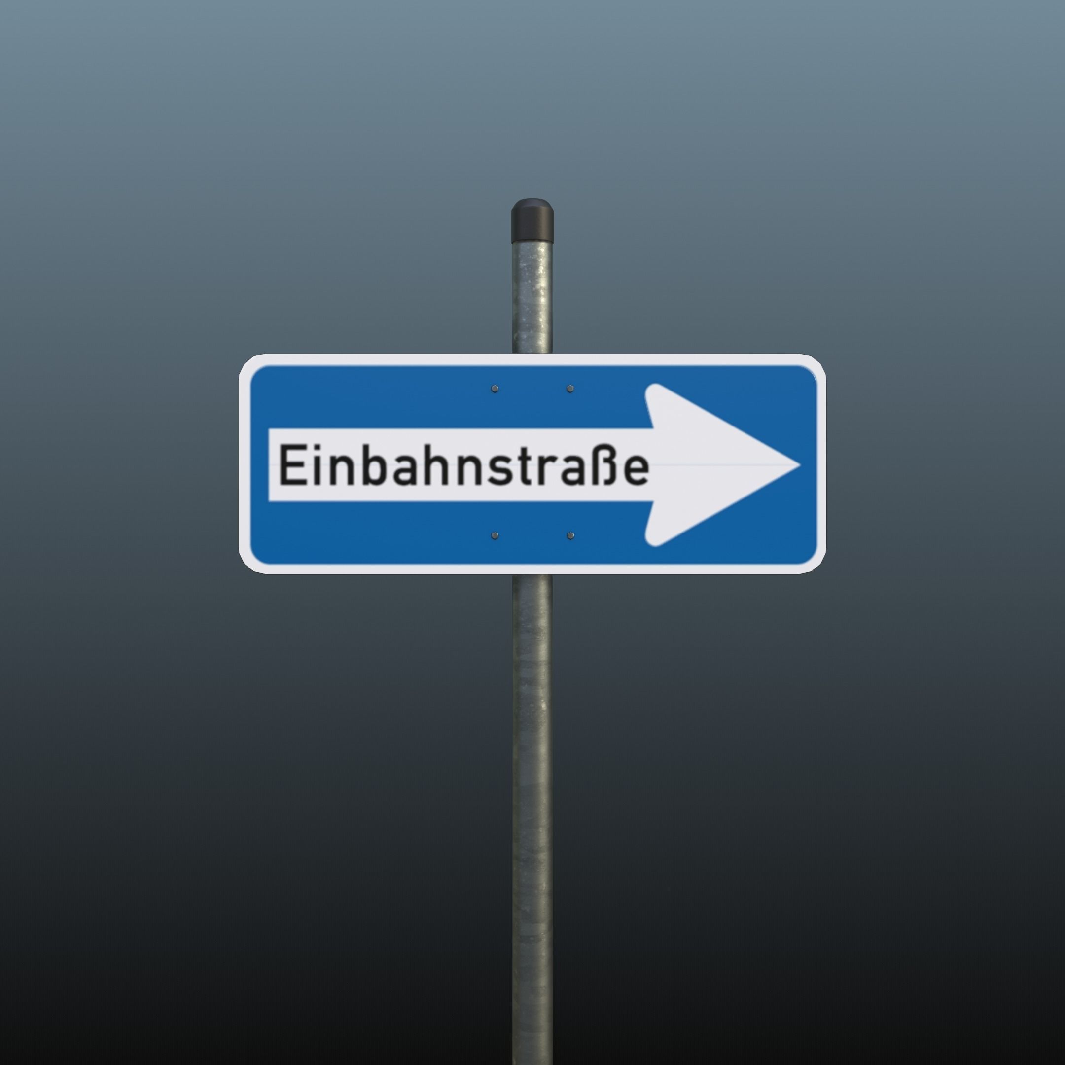 40 European Trafic Sign Pack for in city use 3D model_3