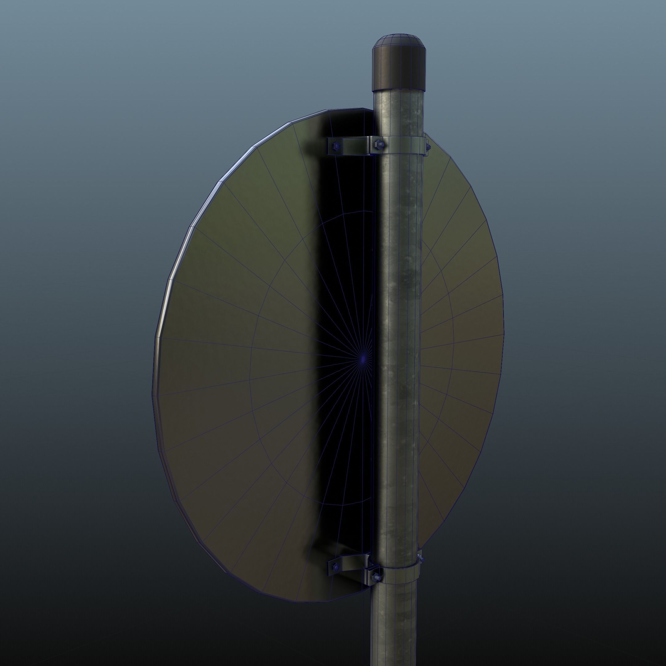 40 European Trafic Sign Pack for in city use 3D model_14