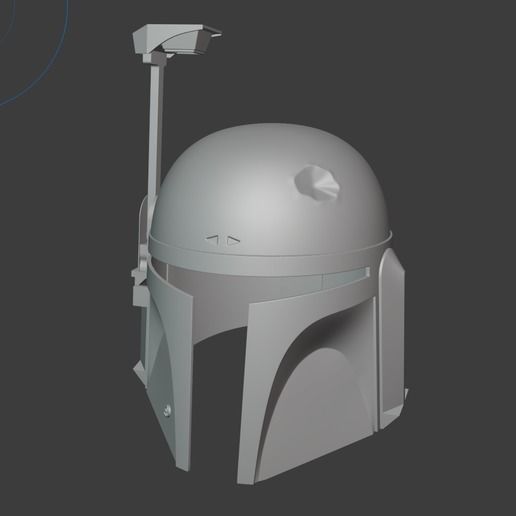 Boba Fett Helmet Mandalorian version 3D print model_9