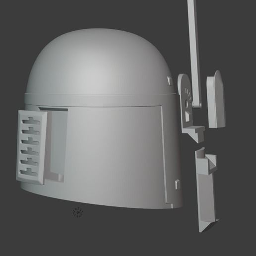 Boba Fett Helmet Mandalorian version 3D print model_6