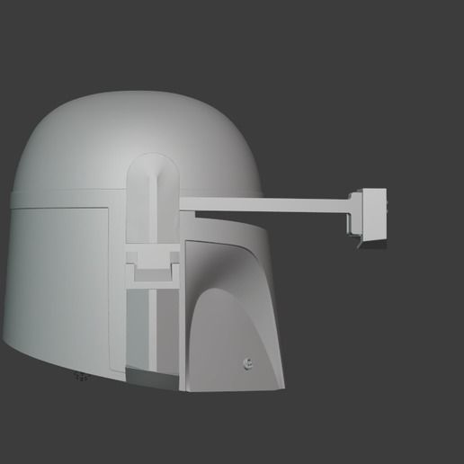 Boba Fett Helmet Mandalorian version 3D print model_11