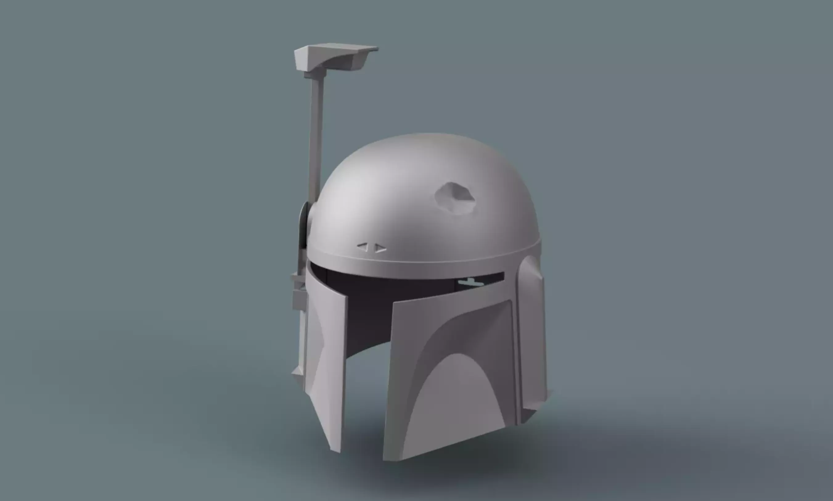 Boba Fett Helmet Mandalorian version 3D print model_0