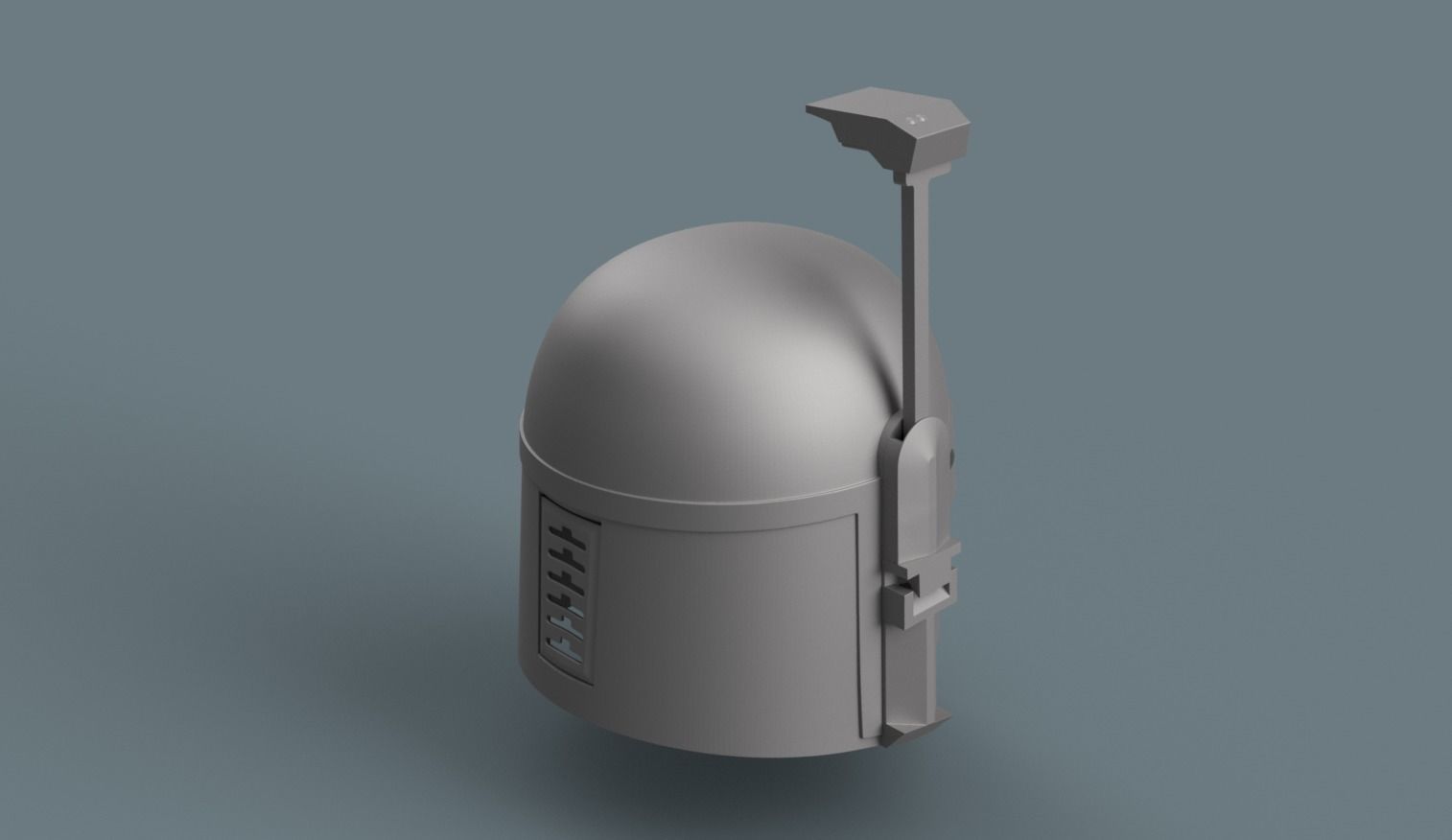 Boba Fett Helmet Mandalorian version 3D print model_2