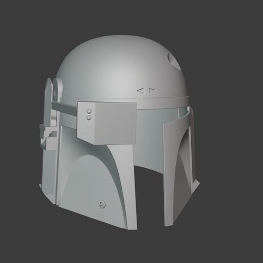 Boba Fett Helmet Mandalorian version 3D print model_10