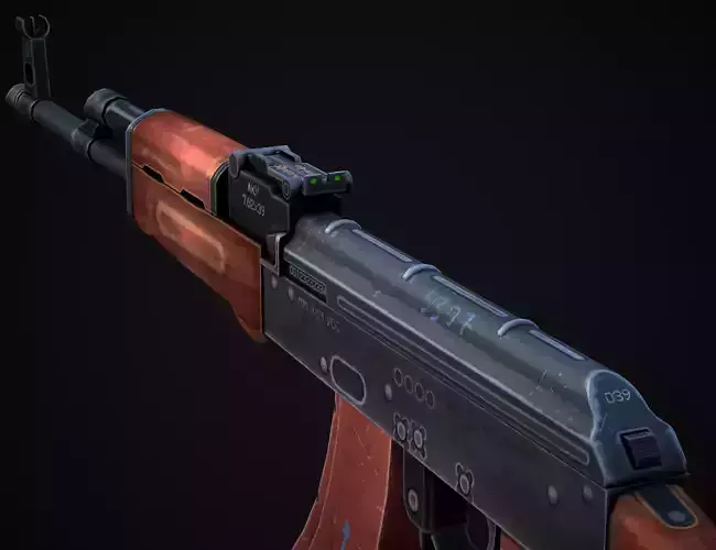 AK 47 Mobile or PC F2P Ready Low Poly