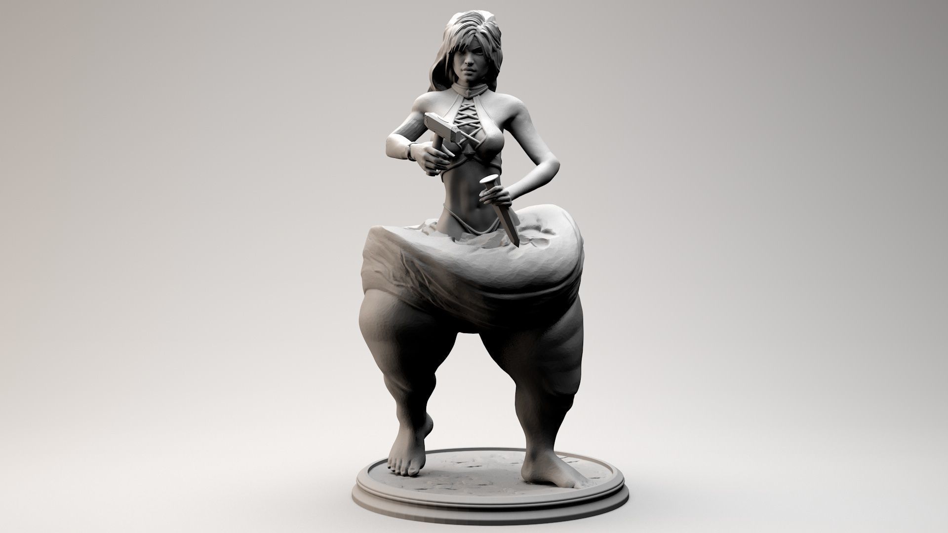 Fat to Fitness Girl 3D print model_2