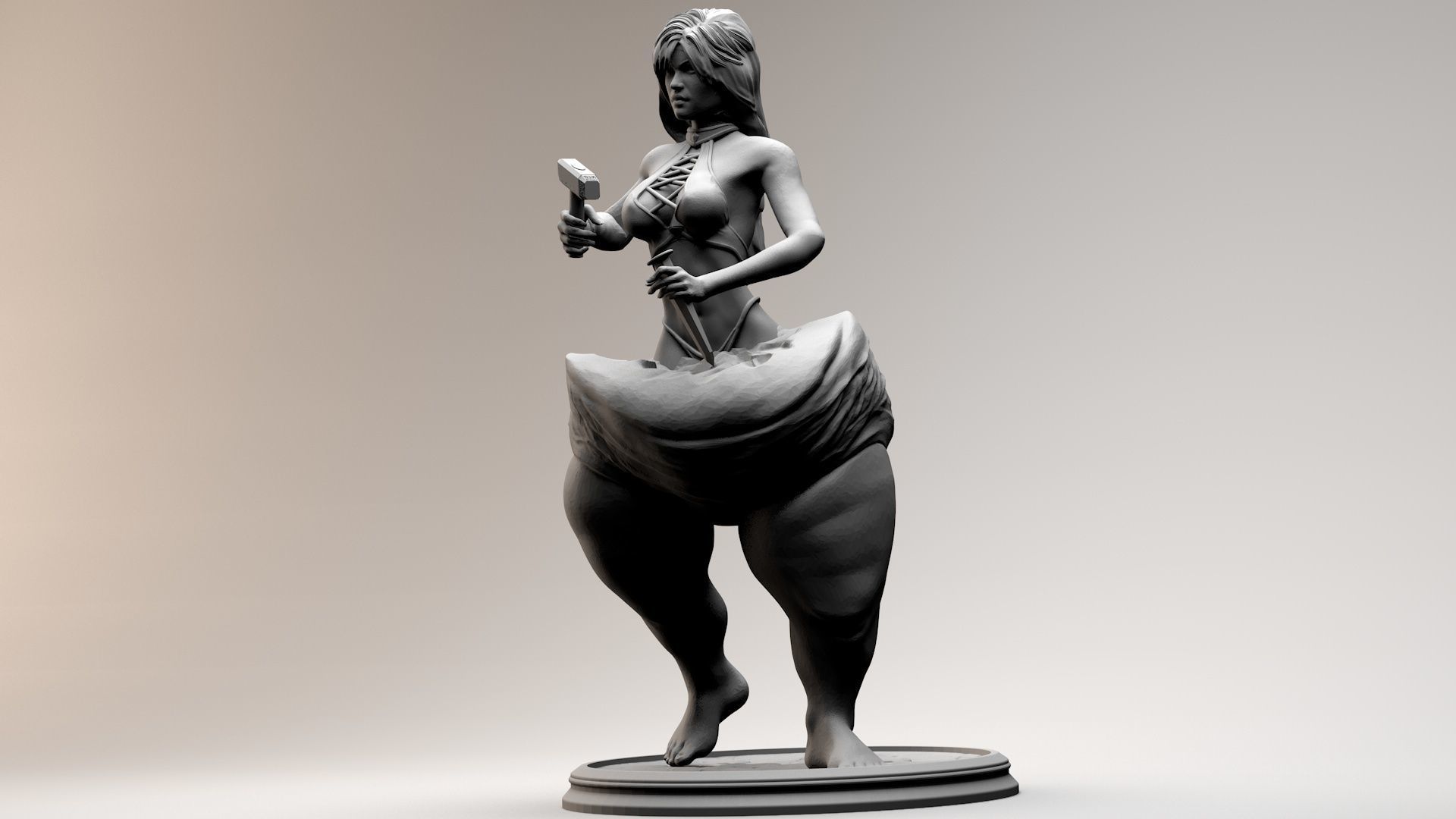 Fat to Fitness Girl 3D print model_1