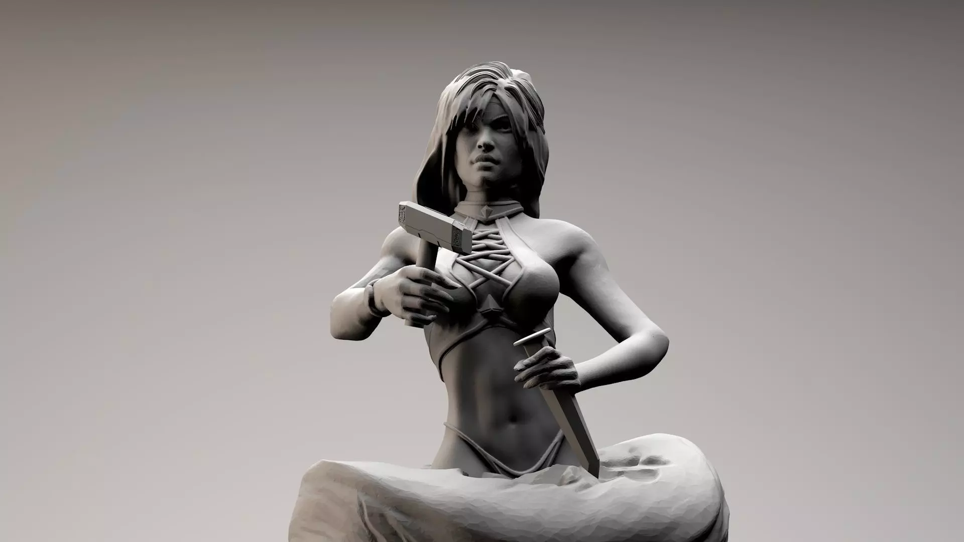 Fat to Fitness Girl 3D print model_0