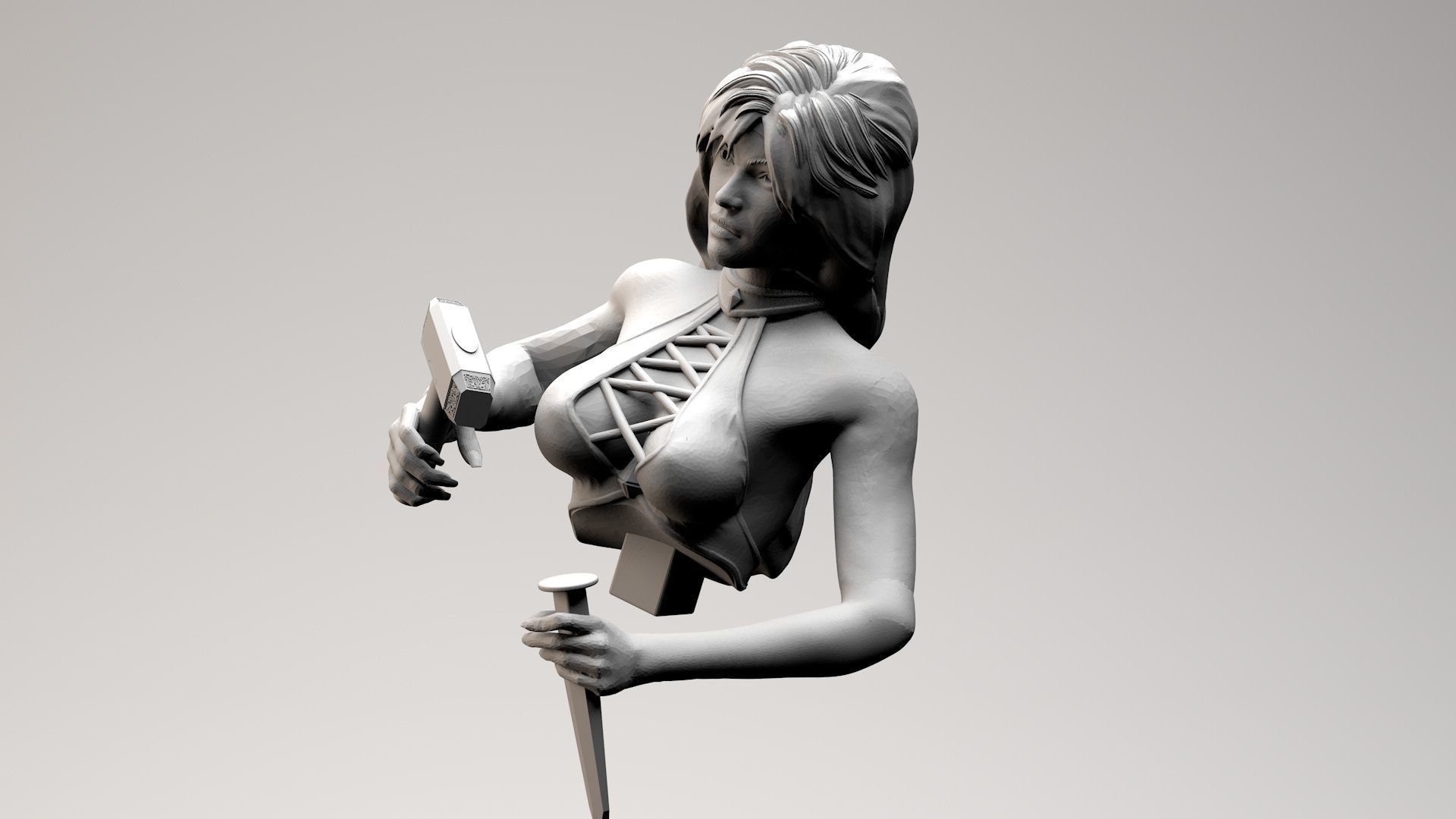 Fat to Fitness Girl 3D print model_5