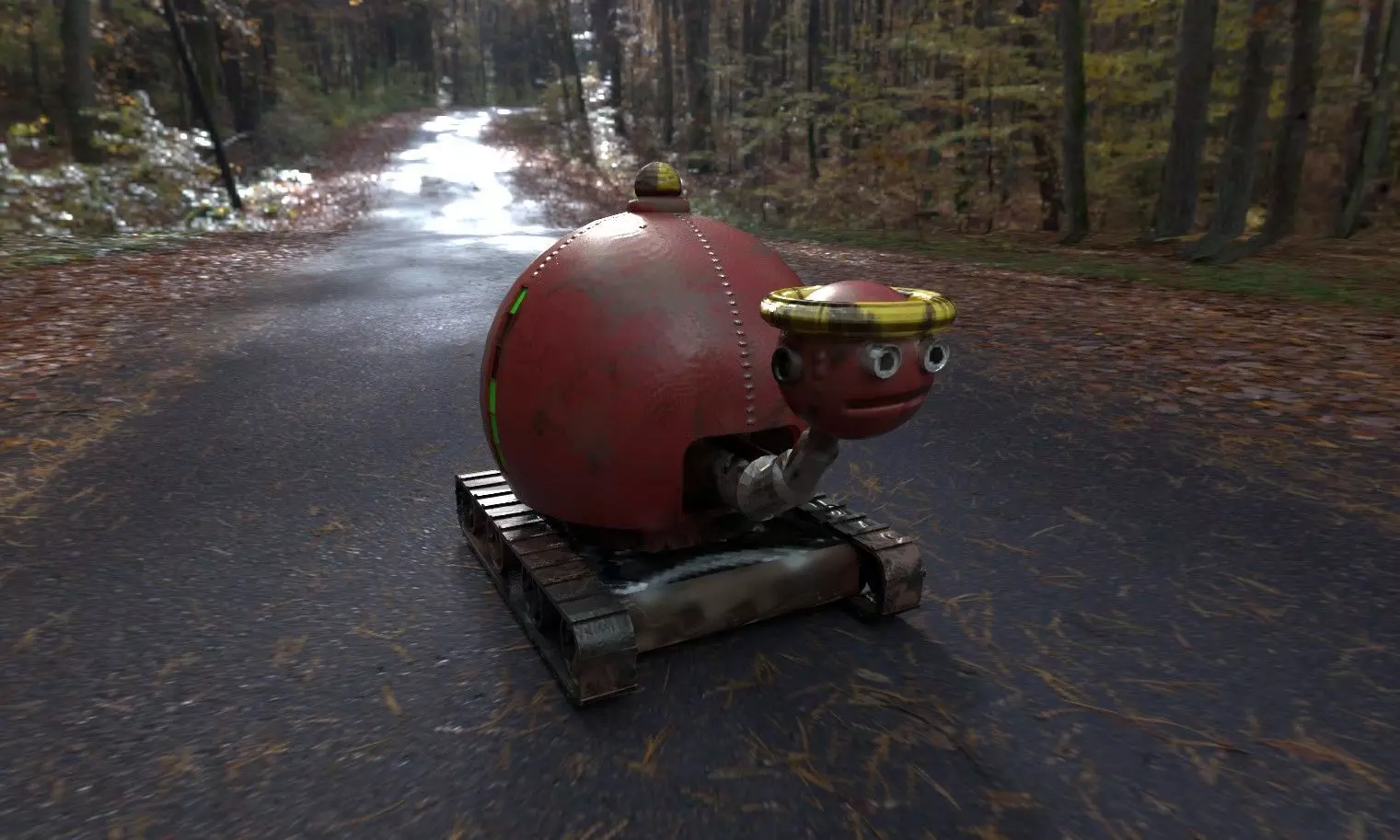 Cartoon robot 3D model
