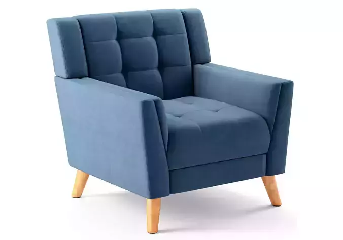Alisa Mid Century Modern Armchair
