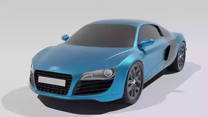 AUDI R8 3D Model Sports Car - Super Car - Hyper Car 