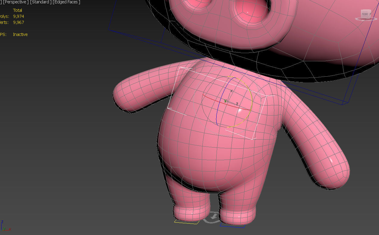 Character054 Rigged Pig 3D model_31