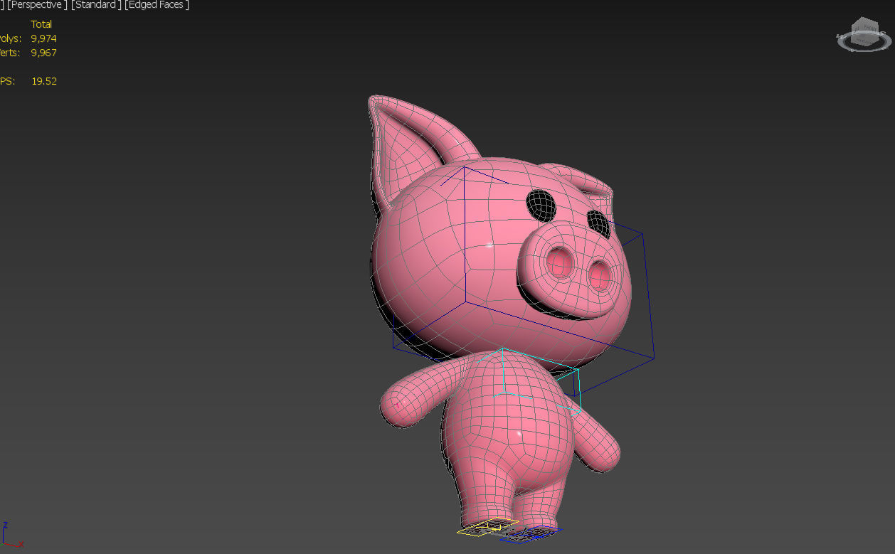 Character054 Rigged Pig 3D model_20