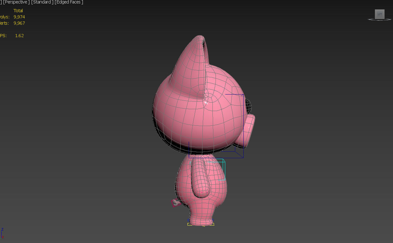 Character054 Rigged Pig 3D model_21