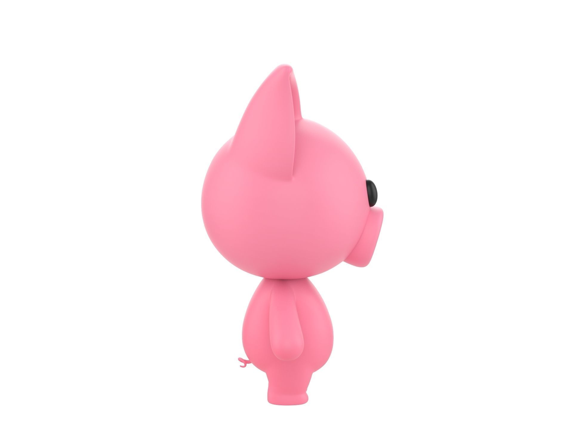 Character054 Rigged Pig 3D model_7