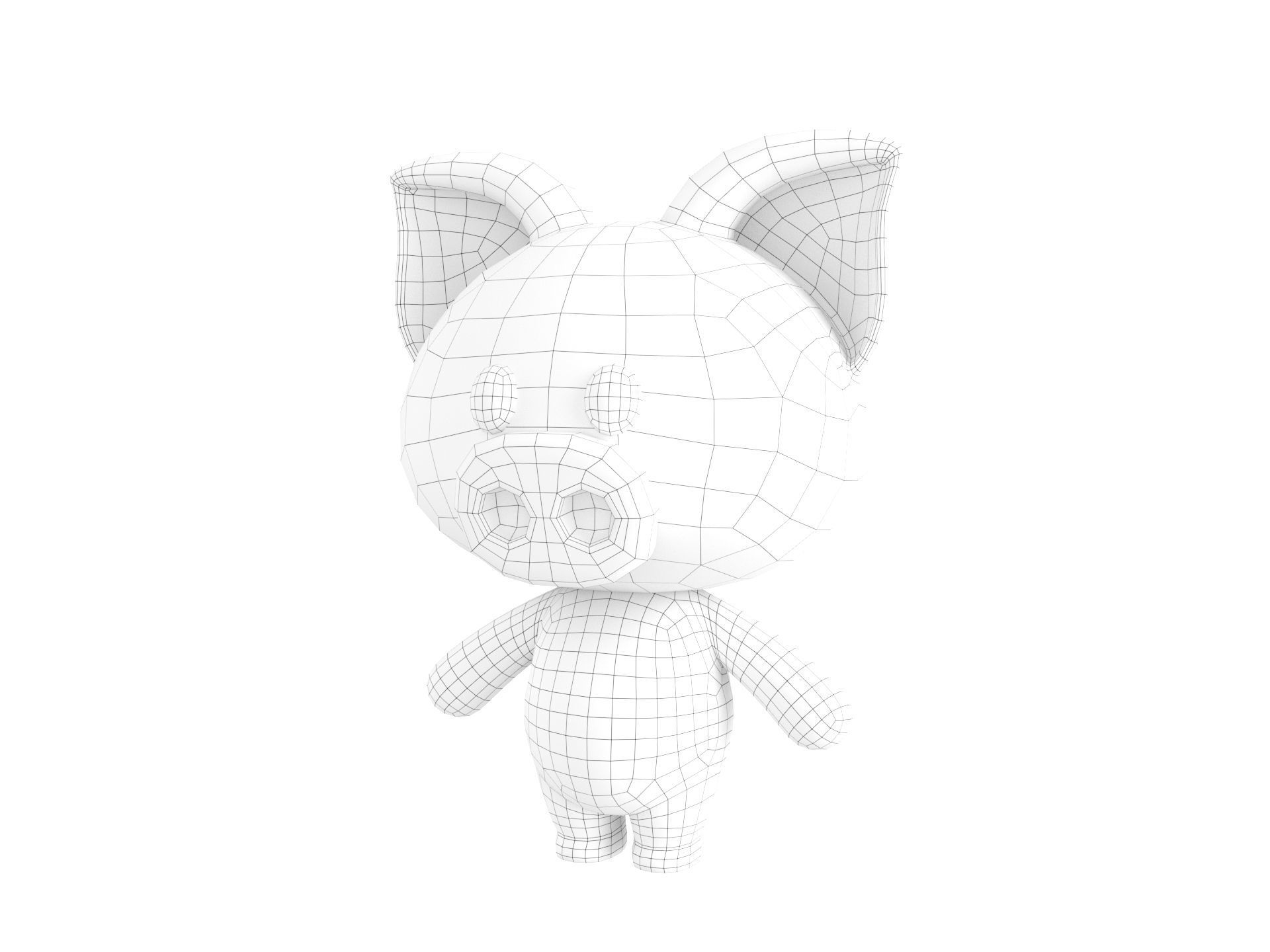 Character054 Rigged Pig 3D model_14